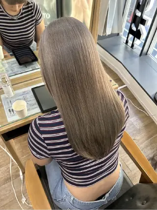 カラー 韓国風ヘアカラー🩵 Rimina💜🪽のヘアスタイル