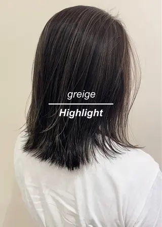 ミディアム カラー 髪質改善/白髪ぼかし レイヤー　🌱千咲季のヘアスタイル