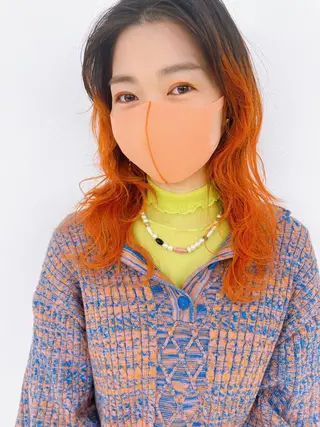 セミロング やまぎし ひろきのヘアスタイル