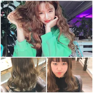 ロング カラー パーマ ヘアアレンジ As hair所属・柔らか垢抜けｶﾗｰと ｶｯﾄ🫧ASUKAのヘアスタイル