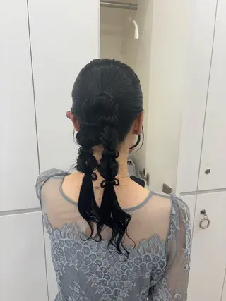 ロング リン🔔ボブ cut ベージュカラー🤎のヘアスタイル