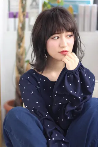 ミディアム カラー パーマ Lumderica(ラムデリカ)所属・横浜/元町/石川町 ラムデリカYUKAのヘアスタイル