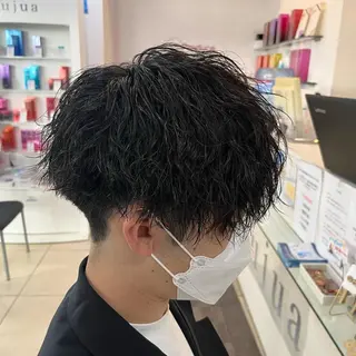 ショート パーマ メンズ 韓国風メンズ/毛流れ ヘアなら須田龍世のヘアスタイル