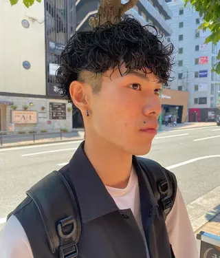 パーマ メンズ 年間2000名担当◎ パーマ職人/仲原佑樹のヘアスタイル