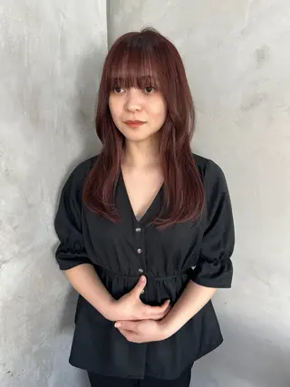 セミロング カラー ヘアアレンジ stylist/蛯谷 珠里のヘアスタイル