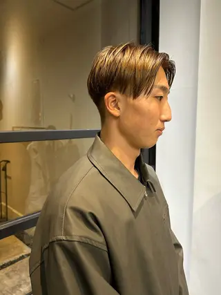 メンズ ボブ ロングモデル kuroのヘアスタイル