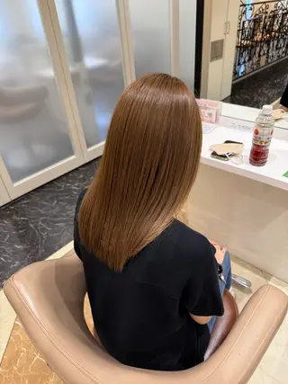 セミロング 髪質改善カラー/店長 宮内秀峰のヘアスタイル