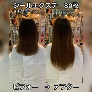 ミディアム カラー ヘアアレンジ haco+所属・🌈派手髪エクステ ブレイズ🌈ひろとのヘアスタイル