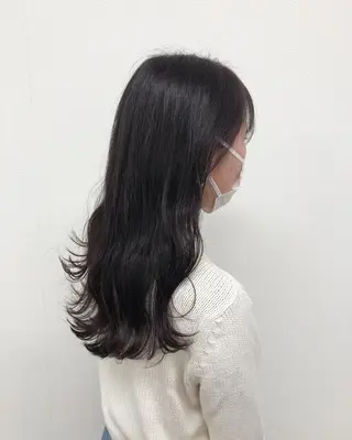 ロング カラー ヘアアレンジ 酸性縮毛矯正🧴韓国 レイヤー/髪質改善のヘアスタイル