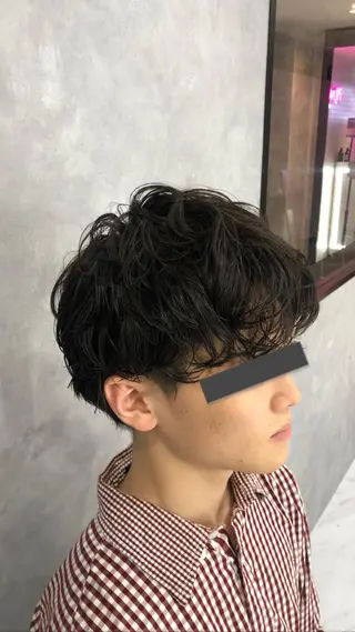 メンズ Mayo/ダブルカラ メンズカット/カラーのヘアスタイル