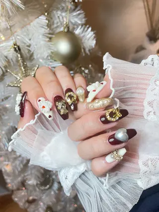 ネイル 23時まで❤︎韓国、 ワンホンネイルのネイルデザイン