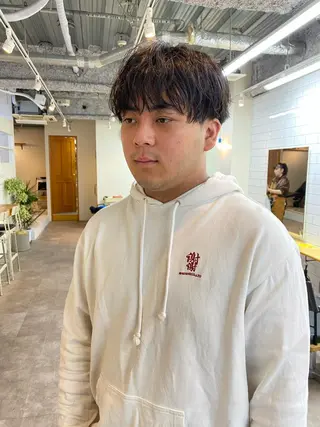 パーマ メンズ シャドウパーマ/ 波巻パーマYu-Kiのヘアスタイル