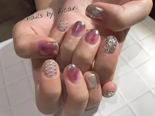 ショート カラー キッズ ネイル マツエク・マツパ illum hicariのネイルデザイン