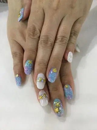 ネイル 💎🐰 saki. m 🐰💎のネイルデザイン