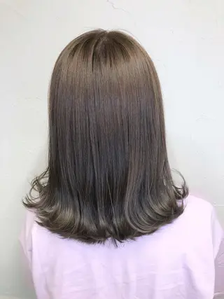 ミディアム カラー 髪質改善/レイヤー ストウシンゴのヘアスタイル