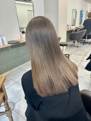 セミロング カラー ブリーチなし/レイヤ ー特化🌈Tommyのヘアスタイル