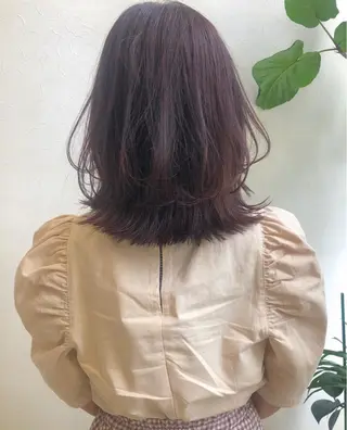 ミディアム カラー nakahara madokaのヘアスタイル
