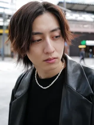 ミディアム 辻 一馬のヘアスタイル