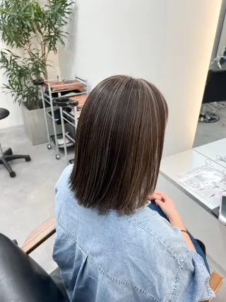 ミディアム リエンスクレア川田 髪質改善/ブリーチのヘアスタイル