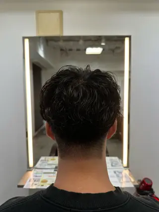 パーマ メンズ ボブ/レイヤー/透明 感カラー/dai🌿のヘアスタイル