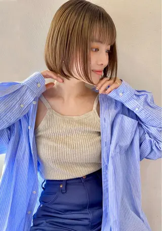 ミディアム ボブ指名No.1🌞 オガタのヘアスタイル