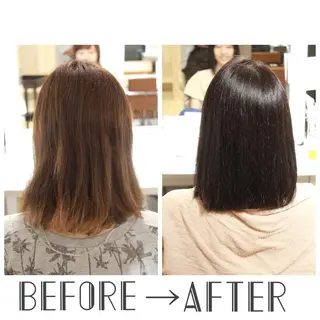 ミディアム カラー 縮毛矯正＆髪質改善特化型サロン所属・髪質改善＆縮毛矯正 三上大地のヘアスタイル