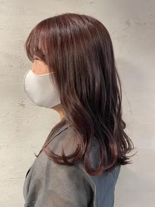 ロング カラー 女性に人気♪ はやしほのかのヘアスタイル