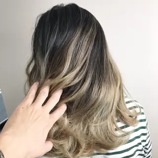 ロング カラー Lien 深井店のヘアスタイル