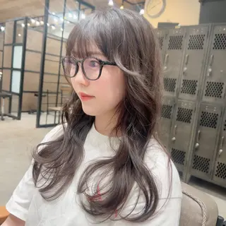 ロング カラー レイヤー/韓国/ ハッシュ/高田翼のヘアスタイル