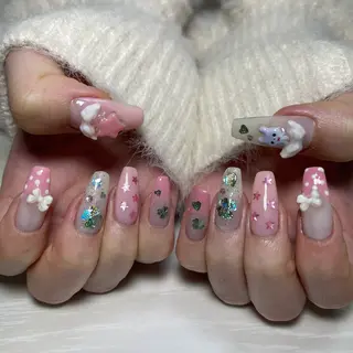 ネイル GO TODAY 吉祥寺Glint所属・うの 韓国ﾈｲﾙ໒꒱⋆⭒˚のネイルデザイン