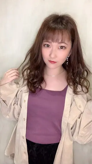 ミディアム カラー 🫧透明感カラー🫧 海田駅❄️Nao❄️のヘアスタイル