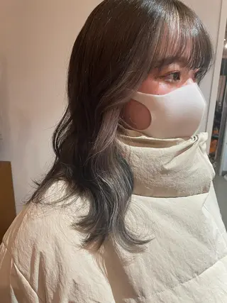 ミディアム カラー 暖色カラーボブカット 🍇⛄️佐藤愛里のヘアスタイル