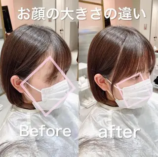 ミディアム 韓国くびれレイヤー 🇰🇷はづきのヘアスタイル