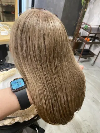 ミディアム カラー 髪質改善/レイヤー カット手塚奨のヘアスタイル