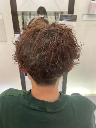 ショート パーマ メンズ ❄️メンズカット 落合諒❄️のヘアスタイル