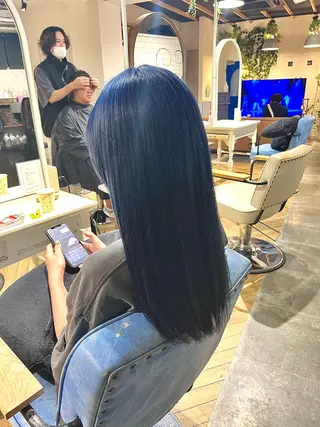 セミロング カラー umber royce所属・SEKIMOTO IBUKIのヘアスタイル