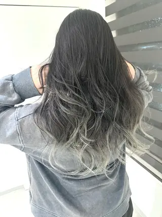 ロング カラー 加藤 佑二のヘアスタイル