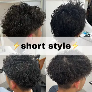 ショート パーマ メンズ 🌴TELAHAIR 葛西店RIKU🌊のヘアスタイル