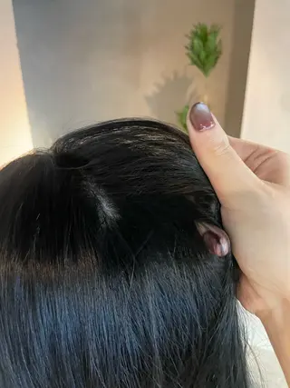 ミディアム カラー 透明感・美髪 monsoワニベユナのヘアスタイル