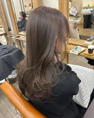 セミロング カラー 広島/ヘアセット /ベージュ/わかなのヘアスタイル