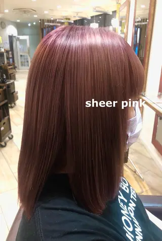 ミディアム 暖色カラー🍒 yume ໒꒱のヘアスタイル