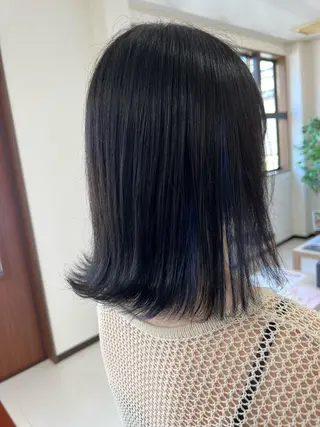 ミディアム カラー 松本 菜那のヘアスタイル