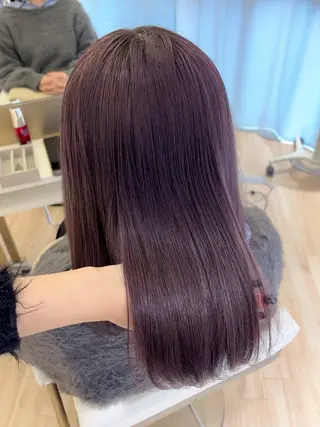 セミロング カラー ParveMix 岡本えりかのヘアスタイル