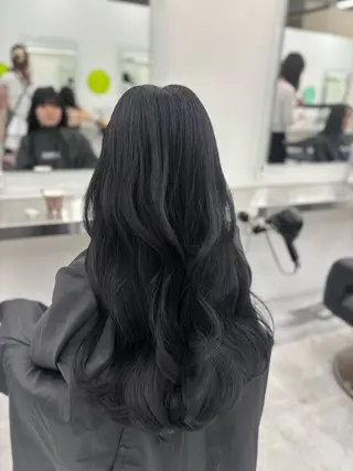 ロング カラー 韓国風暗髪ヘア🤍 🫧MIREIのヘアスタイル