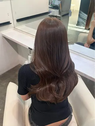 ロング カラー 🫧ナオ🫧 /韓国 ヘア/ マンツーマンのヘアスタイル