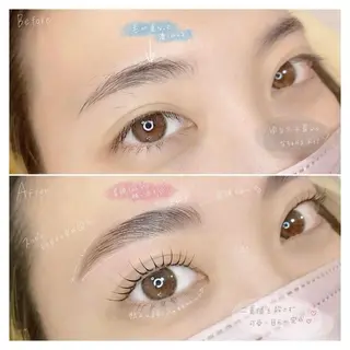 マツエク・マツパ アイブロウ prima新宿所属・ロレインブロウ 新宿本店のマツエク・マツパデザイン