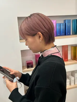 ショート 栄/久屋大通/美髪 /透明感カラー/加藤のヘアスタイル