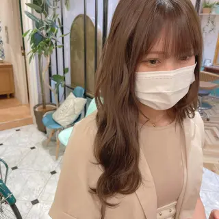 ロング カラー レイヤー/韓国ヘア 縮毛矯正🫧鈴木颯のヘアスタイル