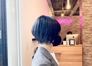 ショート カラー#ブリーチ⭐️ STAR☆RIVERのヘアスタイル