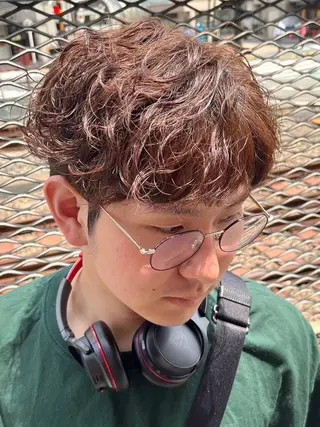 カラー パーマ メンズ メンズニュアンス パーマ特化akaneのヘアスタイル